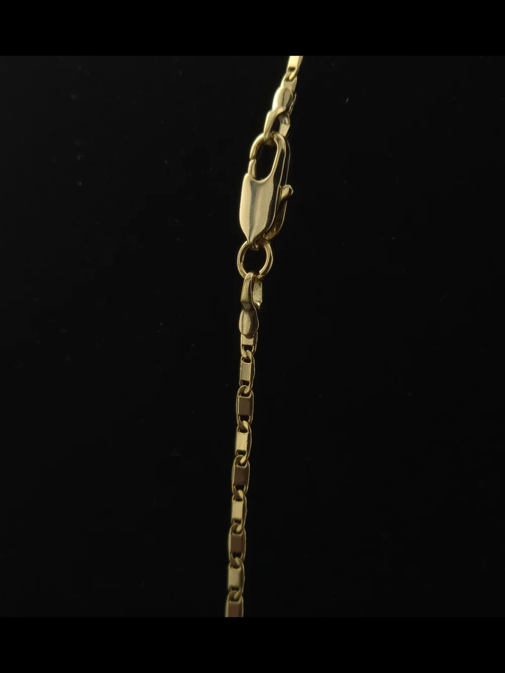 Gold Box Link Long  Necklace - Unisex  Jewelry